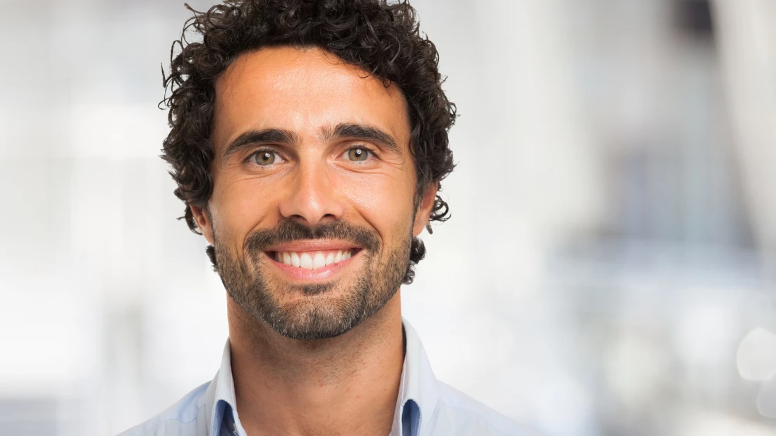 Man smiling
